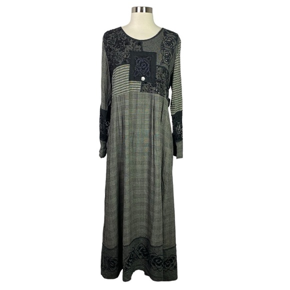 Charity 100% Rayon Patchwork Maxi Dress – Medium - Picture 1 of 10
